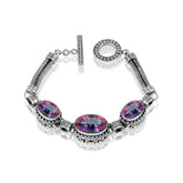 SB-8206-MT Sterling Silver Bracelet With Mystic Quartz Jewelry Bali Designs Inc